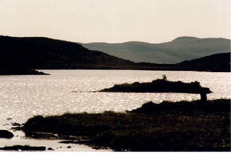 Shetland Loch in the late evening