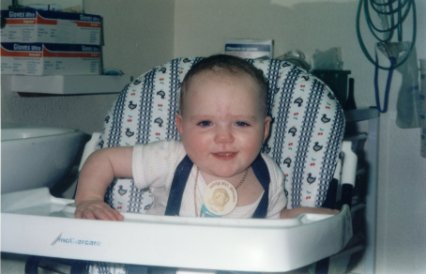 Anya at 9 months old, taken while in hospital.