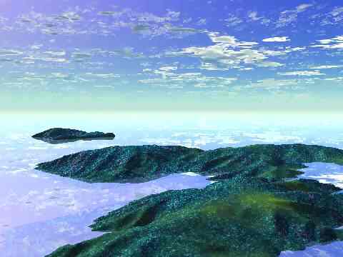 Opportunity Island from the air