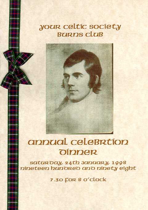 Burns Night Programme