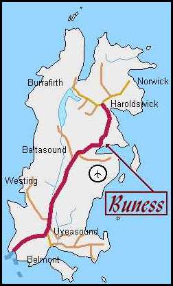 Map of Unst