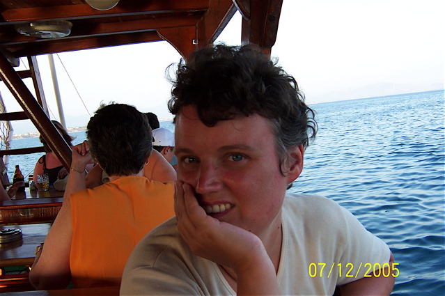 Smiling, or seasickness?!