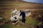 Regarding remains of fuselage of second world war aeroplane
