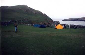 Campsite on the Isle of Fethaland