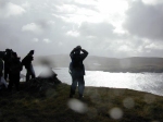 A sudden squall interrupts the sunshine