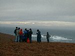 Checking the map on the way to Woodwick, Unst