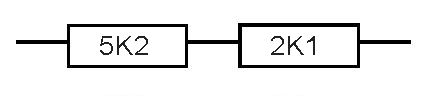 5K2 and 2K1 in series