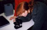 Pupils working with microscopes