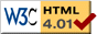 Valid HTML4.01