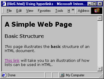 A simple hyperlink