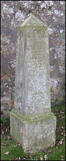 Memorial stone for William Anderson and Marion Smith, in old Crail churchyard