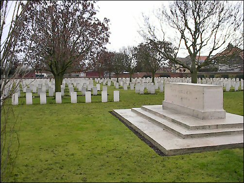 The British section of the cemetery