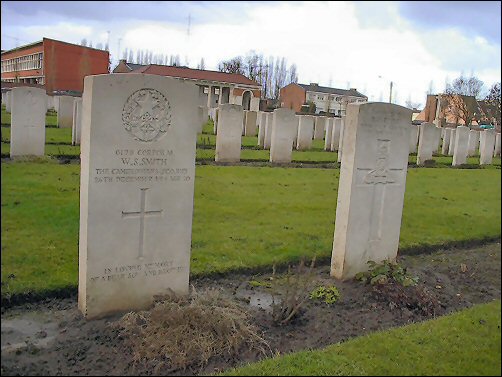 Walter's gravestone on the left