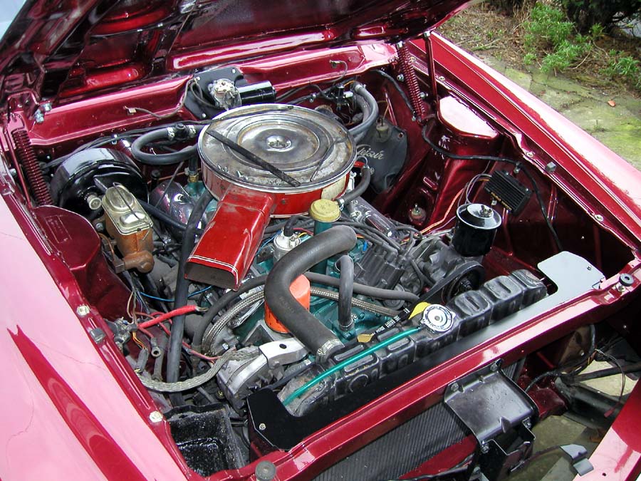 Rambler Javelin engine bay.