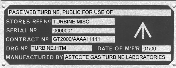 Gas Turbine Project pages