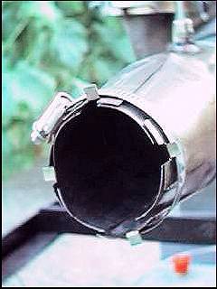 close-up, adjustable exhaust nozzle
