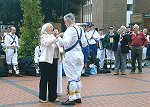 Bev Seaborn passes the Squire's chain of office to Chris Hillier