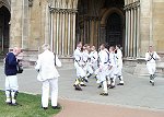 SAMM dance 'Pershore' at the West Door of The Abbey