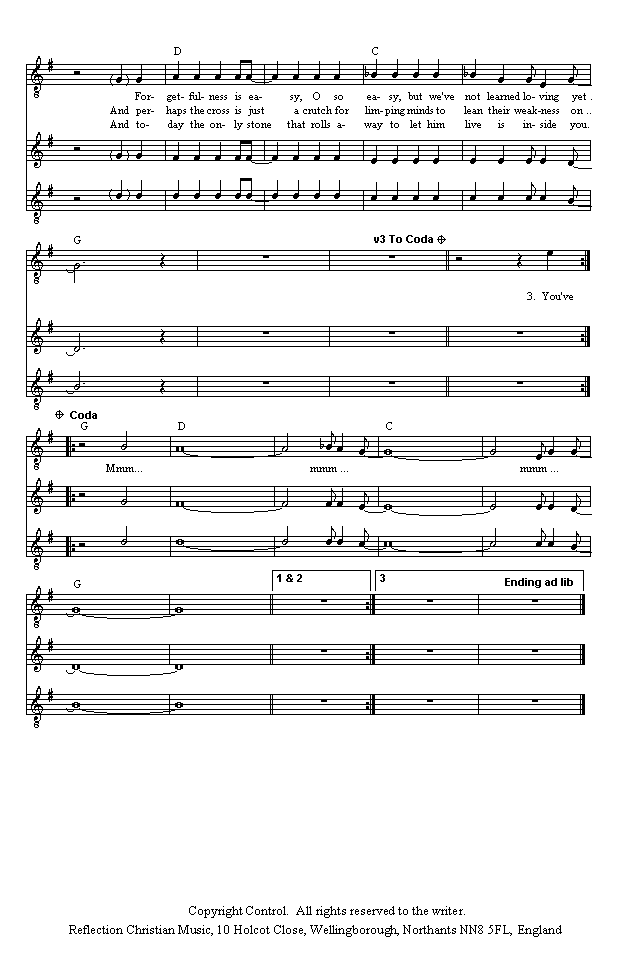 (Page Two of 'Two Thousand Years' sheet music in *.gif format)
