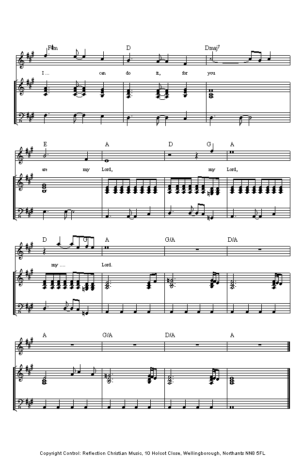 (page four of 'Lord, I Belive' sheet music in *.gif format)
