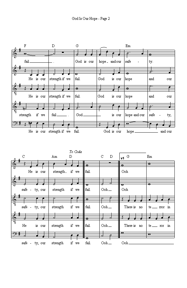 (Page Two of God Is Our Hope sheet music in *.gif format)