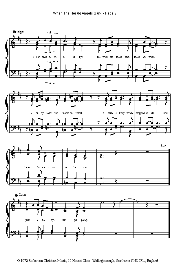 (page two of 'When the Herald Angels Sang' sheet music in *.gif format)