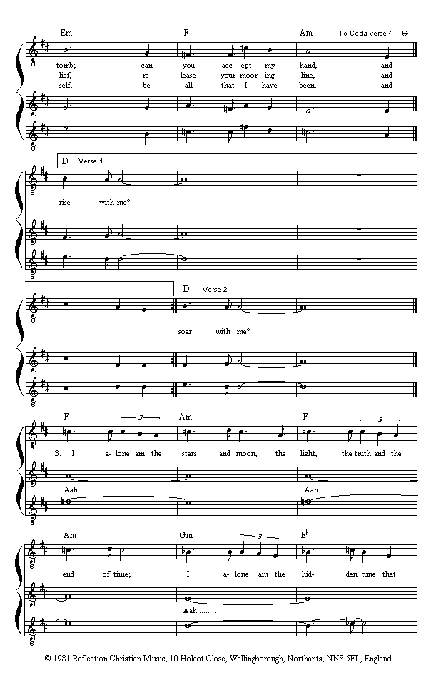(page two of 'I And I Alone' sheet music in *.gif format)