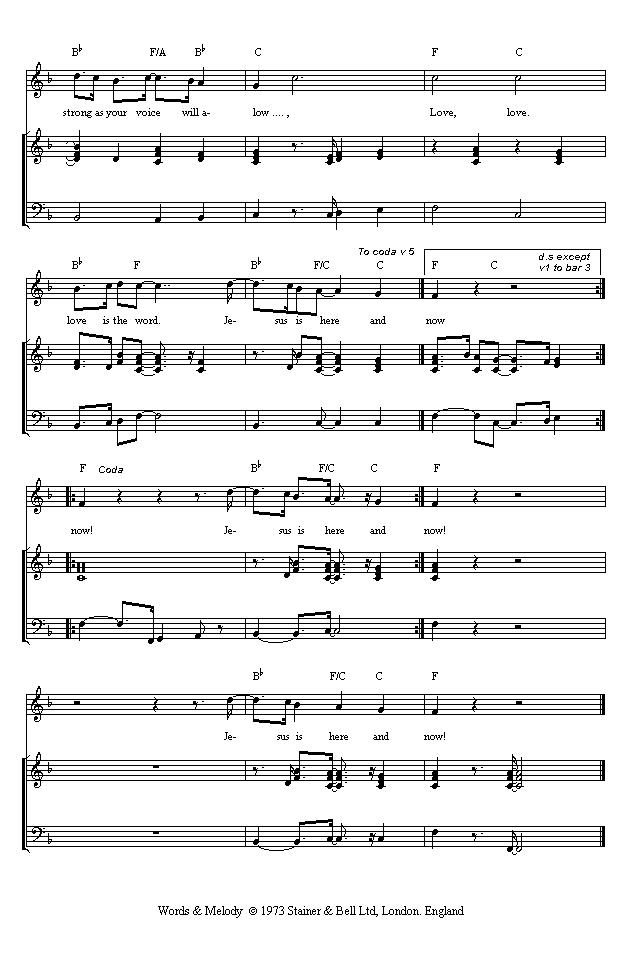 (page two of 'Love Is The Word' sheet music in *.gif format)