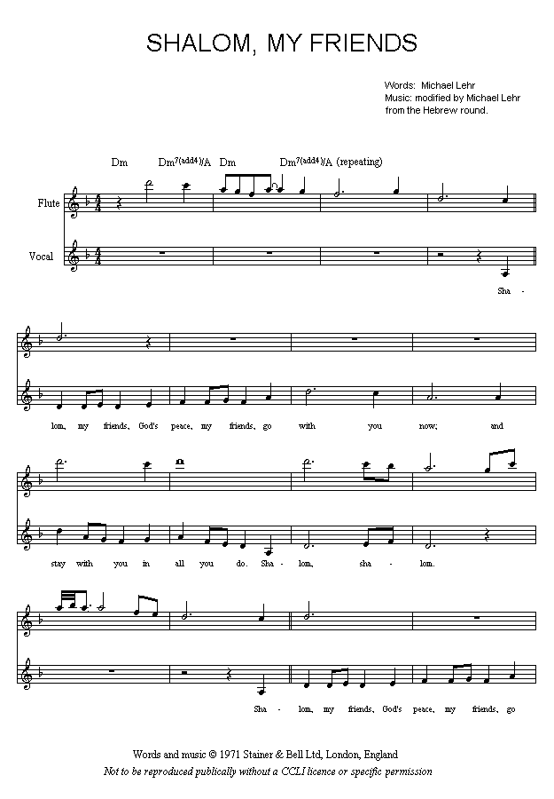 (page 1 of 'Shalom' sheet music in *.gif format)