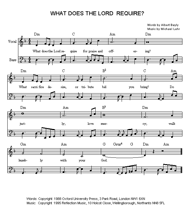 WHAT DOES THE LORD REQUIRE MIDI AND SHEET MUSIC REFLECTION what-does-the-lord-require-midi-and-sheet-music-reflection