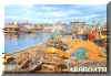 Arbroath Harbour on the east coast of Scotland