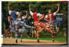 Dancers demonstrating their skills at the Games
