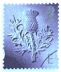 The Thistle  - The 'E' means for European addresses and currently costs 32p.