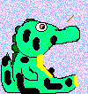 croc flipping coin