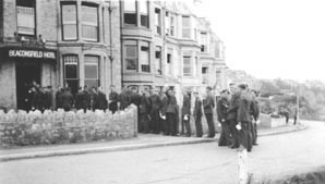 Breakfast Queue at the Beaconsfield Hotel, Newquay