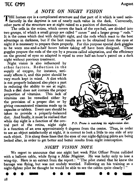 A note on Night Vision - Tee Emm