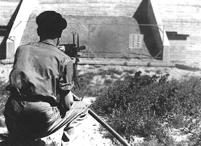 Machine gun practice