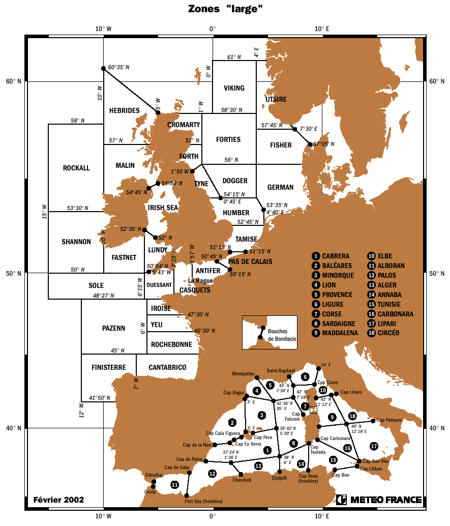 Gmdss Areas Chart